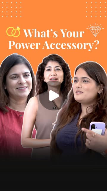 Three women discussing their power accessory